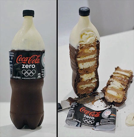造型逼真的創(chuàng)意飲料蛋糕