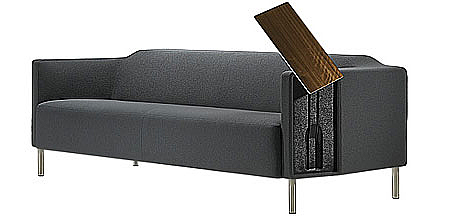 固定在沙發(fā)旁創(chuàng)意小書桌