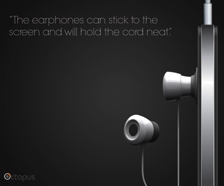可吸附在手機(jī)屏上的創(chuàng)意耳機(jī)（Octopus）