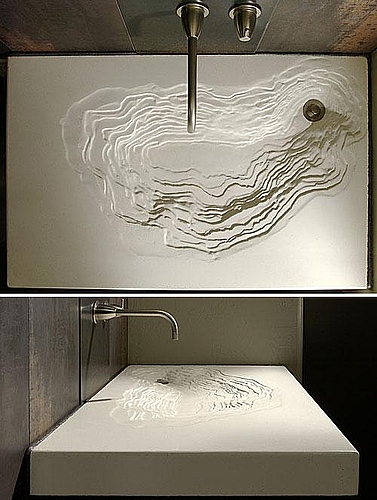 地質(zhì)學(xué)家的創(chuàng)意洗手盆