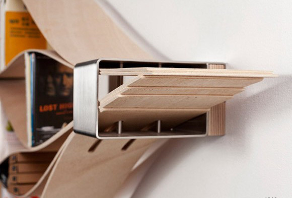 極具創(chuàng)意的趣味彈性書架-4