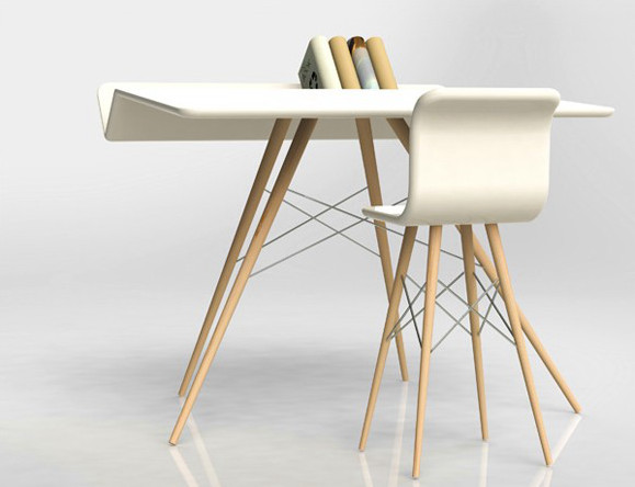 獨(dú)特的書桌書架-1 獨(dú)特的書桌書架-1