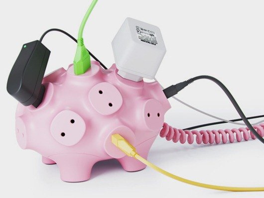 可愛小豬多孔插座 圖三