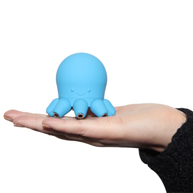 迷你可愛章魚寶寶耳機分線器