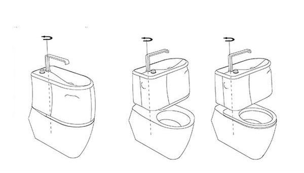 合體的洗漱臺和馬桶 圖二