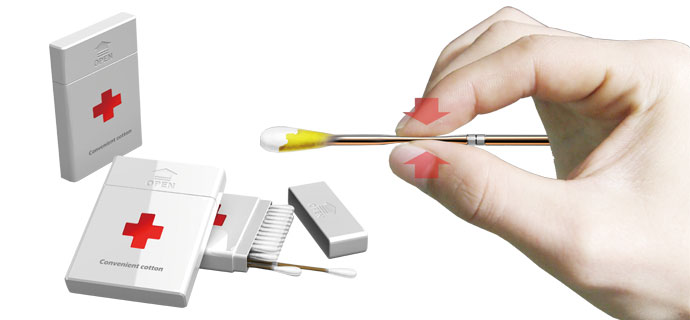 帶消毒液的消毒棉簽（Convenient Cotton）