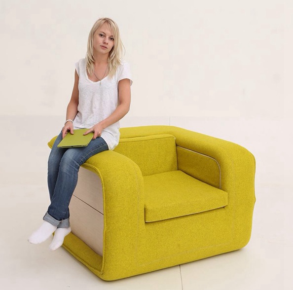 簡單而實(shí)用的單人沙發(fā)&單人床（Flop）圖三