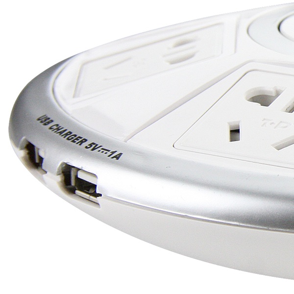 創(chuàng)意USB充電圓形插座 圖六