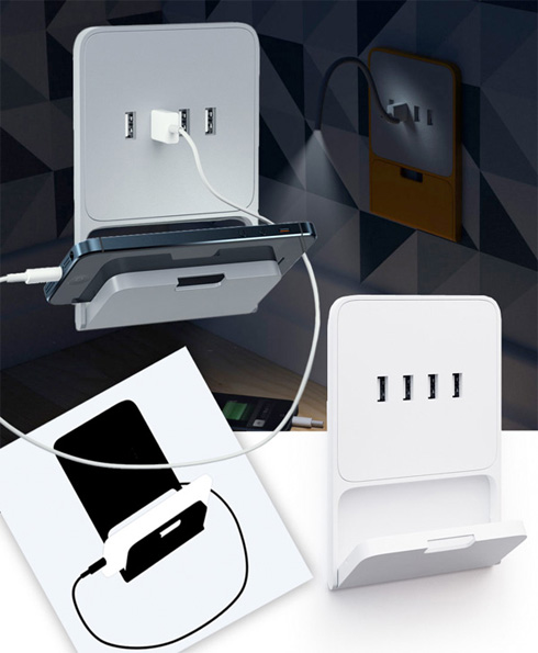 自帶折疊支架的USB插座（Zaryadkus USB Socket）