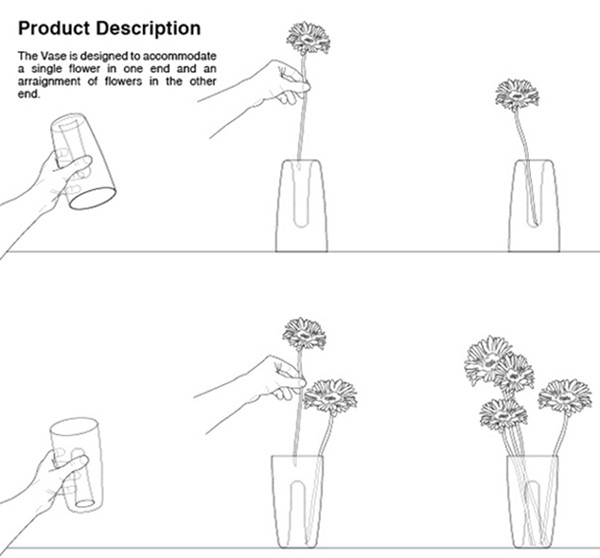 兩面通用簡約花瓶 圖二 兩面通用簡約花瓶 圖二
