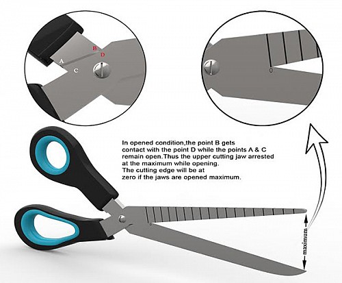 帶刻度的剪刀 圖三 帶刻度的剪刀 圖三