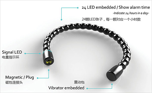 炫酷手鏈鬧鐘：VAM Alarm Bracelet 圖二