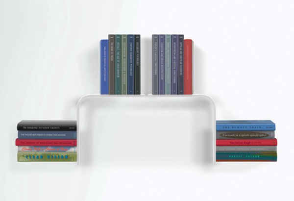 加拿大UMBRA L形隱形書架 圖二