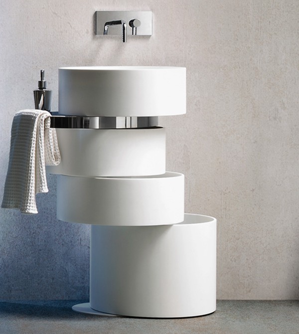 可以旋轉(zhuǎn)的大理石水槽 圖二