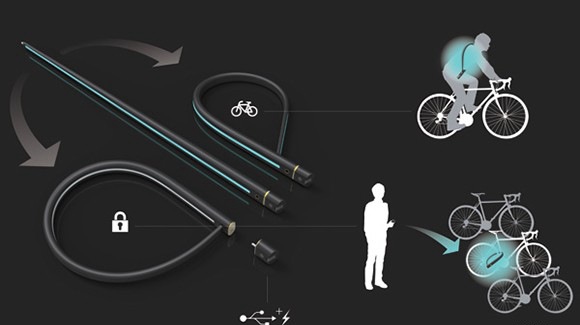 時(shí)尚發(fā)光自行車鎖 圖三 時(shí)尚發(fā)光自行車鎖 圖三