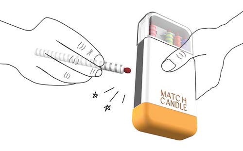 創(chuàng)意火柴蠟燭（Match Candle）使用