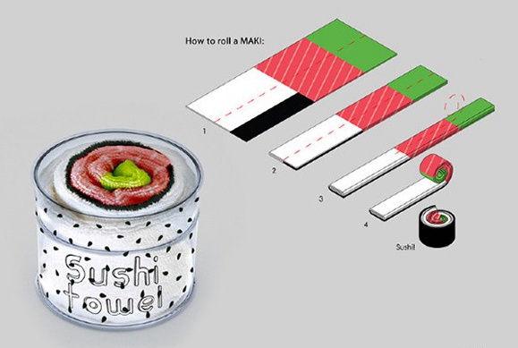 讓人垂涎欲滴的壽司毛巾 圖二
