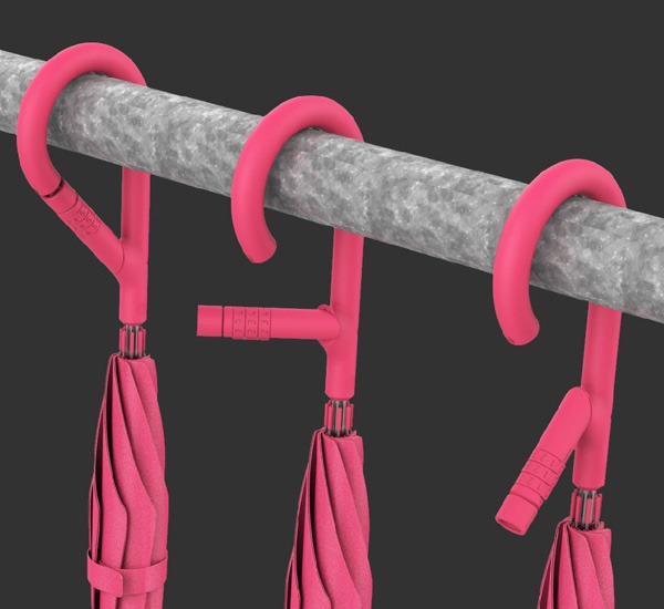 帶密碼鎖的防丟雨傘（Uberella）