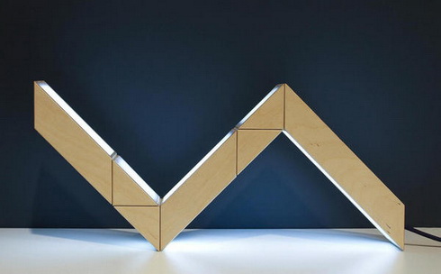 可任意角度扭轉的燈具(Rubik’s Snake) 可任意角度扭轉的燈具(Rubik’s Snake)