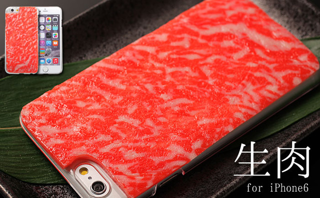 日本iPhone6逼真生肉片手機(jī)殼