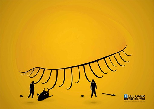 道路工人交通安全插畫海報(bào)設(shè)計(jì)