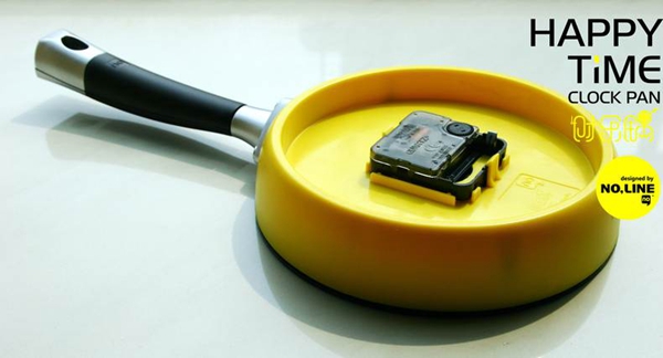 平底鍋造型個(gè)性掛鐘——時(shí)樂鍋