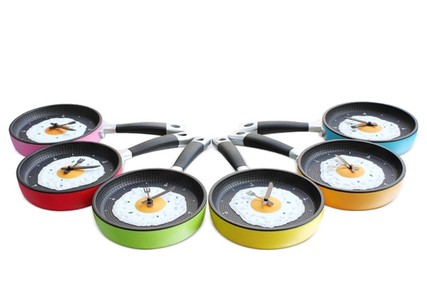 平底鍋造型個(gè)性掛鐘——時(shí)樂鍋