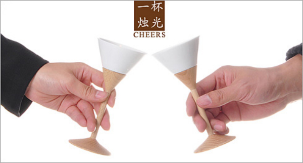 一杯燭光創(chuàng)意蠟燭臺(tái)