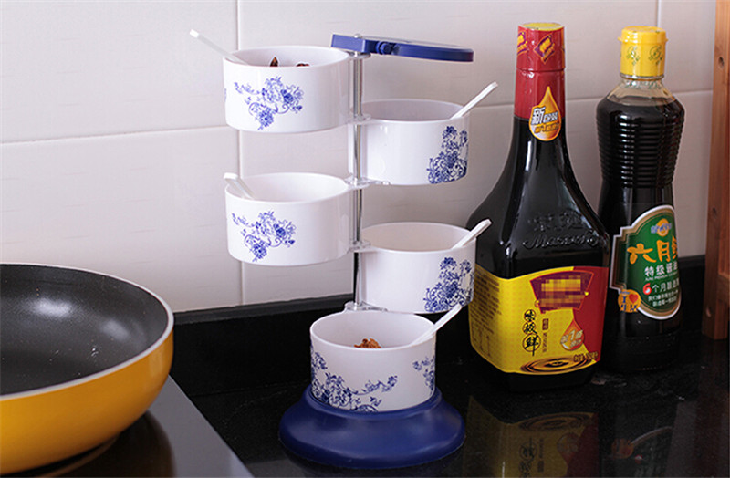 立式可旋轉(zhuǎn)陶瓷創(chuàng)意調(diào)味盒
