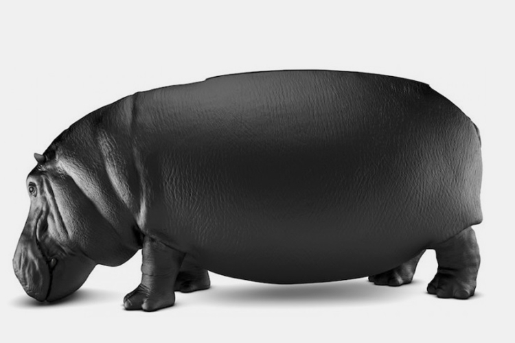 逼真的河馬創(chuàng)意沙發(fā)