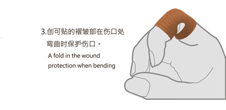 專(zhuān)為手指關(guān)節(jié)而設(shè)計(jì)的創(chuàng)可貼