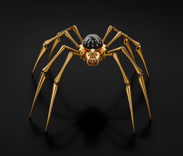 鍍金極奢創(chuàng)意蜘蛛鐘表（Arachnophobia）