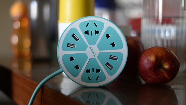 顏值爆表的檸檬小清新USB充電插座（Trozk/特洛克）