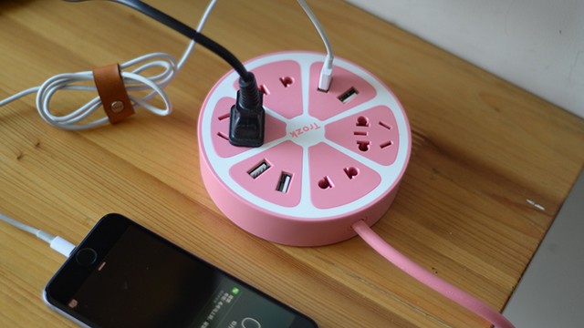 顏值爆表的檸檬小清新USB充電插座（Trozk/特洛克）
