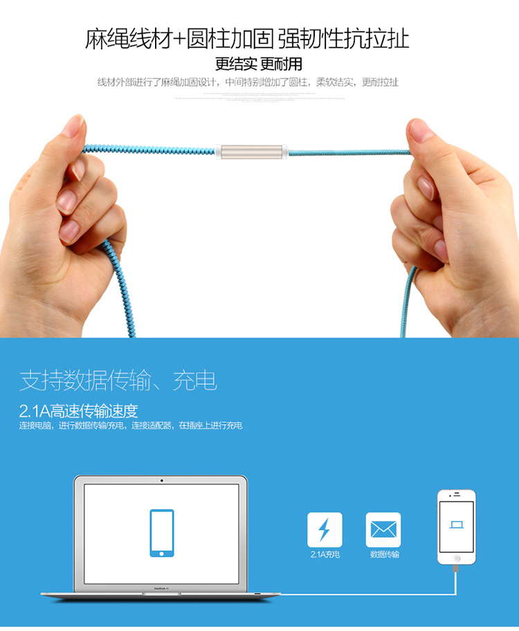 二合一創(chuàng)意拉鏈USB數(shù)據(jù)線