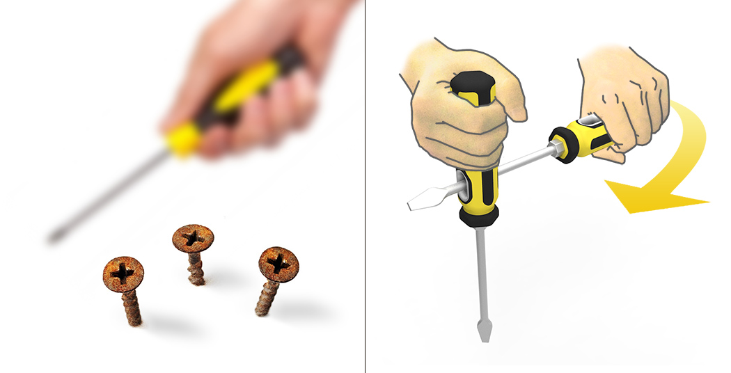 省力的創(chuàng)意螺絲刀