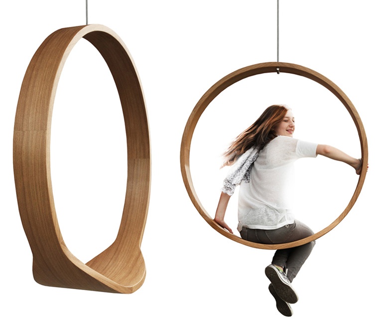 波蘭圓形實木創(chuàng)意吊椅（Swing Chair）