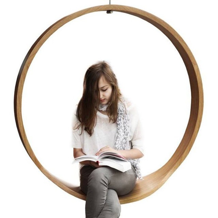 波蘭圓形實木創(chuàng)意吊椅（Swing Chair）